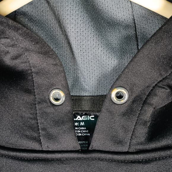 Pelagic Hoodie Men Size Medium Black Performance Fishing Pullover Kangaroo - Picture 11 of 11